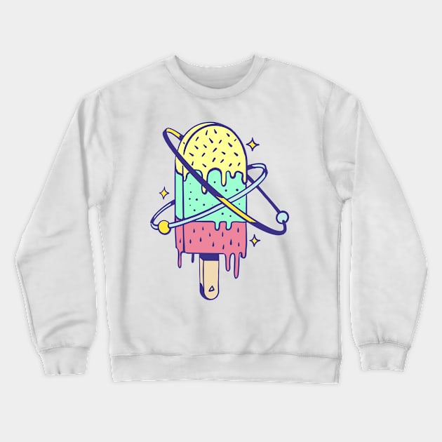 Ice cream planet Crewneck Sweatshirt by Paolavk